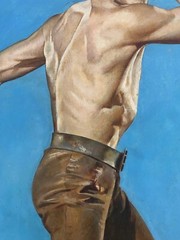 🔥 Amazing Vintage Hollywood Old Western KIRK DOUGLAS The BIG SKY Movie Painting