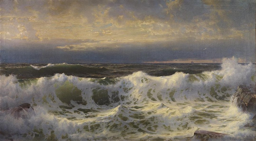 Oil Painting repro William Trost Richards Along the Shore