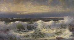 Oil Painting repro William Trost Richards Along the Shore
