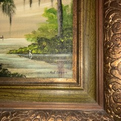 Vintage Signed PAUL SAMSON Oil on Board 8×10″ Louisiana Bayou Series.