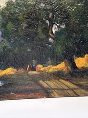 Antique Painting 1910’s Impressionist California Henry Lovins Large Oil Famous