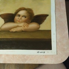 Raphael , Two Cherubs, 20″ x 24″, hand painted repro