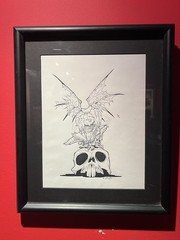 GRIS GRIMLY Original Artwork FRAMED Pen & Ink