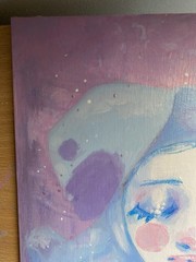 Pastel Clown Puppy Fantasy Painting On 11×14 Canvas Board