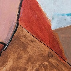 24×18 Original Painting OOAK Abstract Outsider Woman Portrait Figurative