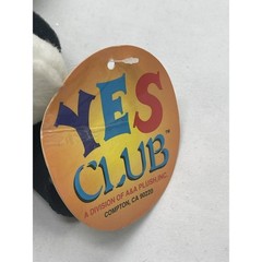 Vintage Yes Club Ghost Halloween Spooky Plush Stuffed Animal Toy 11” RARE