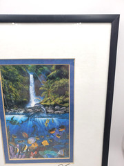 Christian Riese Lassen Eternal Rainbow Sea Matted Framed SIGNED