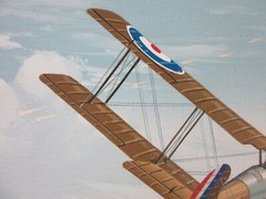 Raymond Waddey Painting WWI British RAF Sopwith Snipe Biplane Combat, 16″x20″