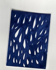 ACEO Card, contemporary, abstract, original Mini Art Trading Card, Watercolor