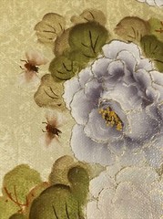 Vintage Original Oil Painting Pair (2x) Flowers, Bees, Butterfly -Signed, Framed