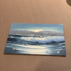 Original hand signed Oil Painting 5 x 7 inch mounted on board