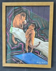 Andy Warhol – Two Monkeys – Gouache on Paper – 16” x 12”
