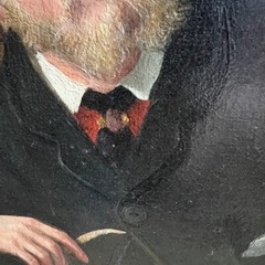 Antique Oil Painting, Sculptor in his Studio, after Sir Frederic Leighton c.1860