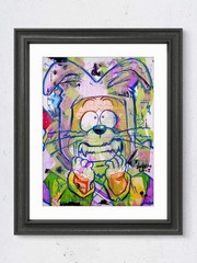 Original Modern Anime Art 9×12 Dragon Ball Shu Portrait Acrylic Painting Paper