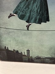 Moonwalk Type Canvas Size: 26 X18 Medium by Catrin Welz-Stein New Free Shipping