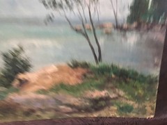 Unique Old OOAK Original 1956 Oil Painted Art On Board Ad Signed&Dated By Artist