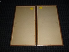 Pr Vtg 60s Paint By Number Paintings Craft Master Ducks in Flight 6×12″