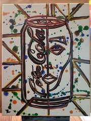 Neo Expressionism Original Modern Abstract Artwork Acrylic Painting Canvas 11×14