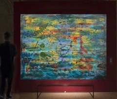 Jackson Pollock Style Giant Canvas Painting 84”X62” (7 Foot) Abstract Modern XL