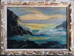 Listed Artist Jay Connaway Oil on Board