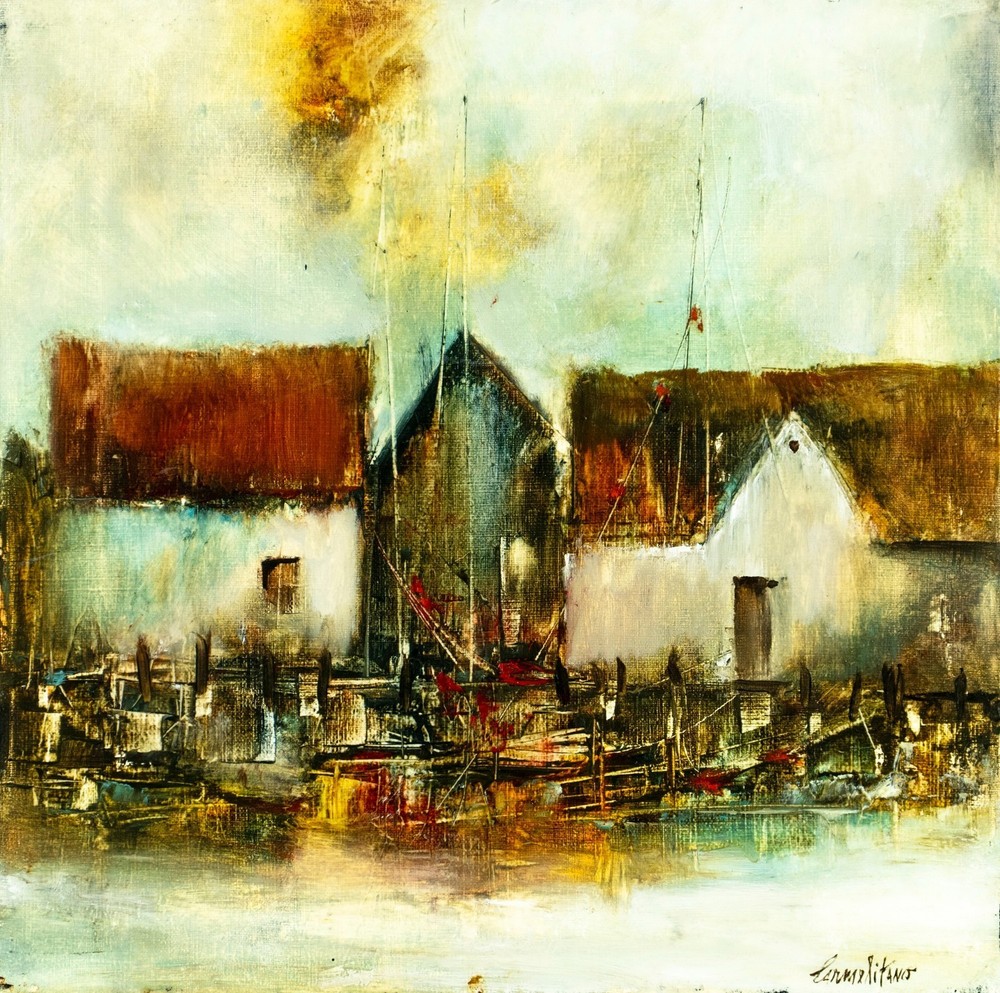 Frank R Carmelitano (FL,Spain,1935-2003) oil painting 151293