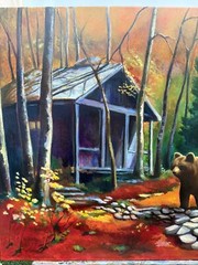 Original painting oil, 30×24 inch, Home Gift, Wall Art Decor, Authors Signed Art