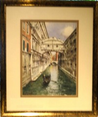 Vittore Zanetti Zilla At the Bridge of Sighs REDUCED TO $1,200
