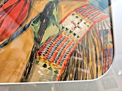 RARE 1881 WATERCOLOR PAINTING SOUTHERN CHEYENNE INDIAN CHIEF WOLF ROBE by C.W.R.