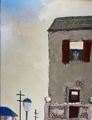 ROBERT FARRINGTON VENICE BEACH CALIFORNIA ILLUSTRATION VINTAGE OIL PAINTING