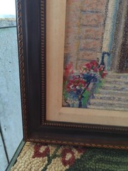Original Margaret D. Hassett Artist „The Casino Doorway ‚ Oil Pastel On Canvas