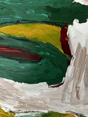 16×20 inch „Johnny Davis Abstract Acrylic on Canvas Painting – Original Artwork“