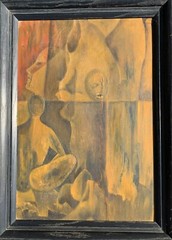 Dalia M (Mexicain , 20th Century) Fantastic Rare Surrealism Oil Painting