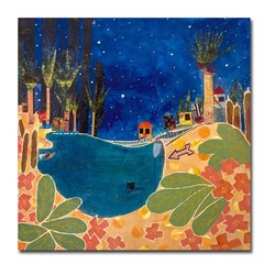 This Way by Jill Krasner Gallery Wrapped Canvas Giclee Art (18 in x 18 in)