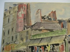 GUY DE NEYRAC ORIGINAL PAINTING ANTIQUE PARIS FRENCH IMPRESSIONIST STREET SCENE