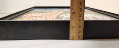Safari Folk Art Painting Zebra Giraffes Tinga Tinga 9″ X 11″ Signed Framed