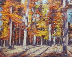 Sean Wu, Original 16×20″ oil on stretched canvas , fall color