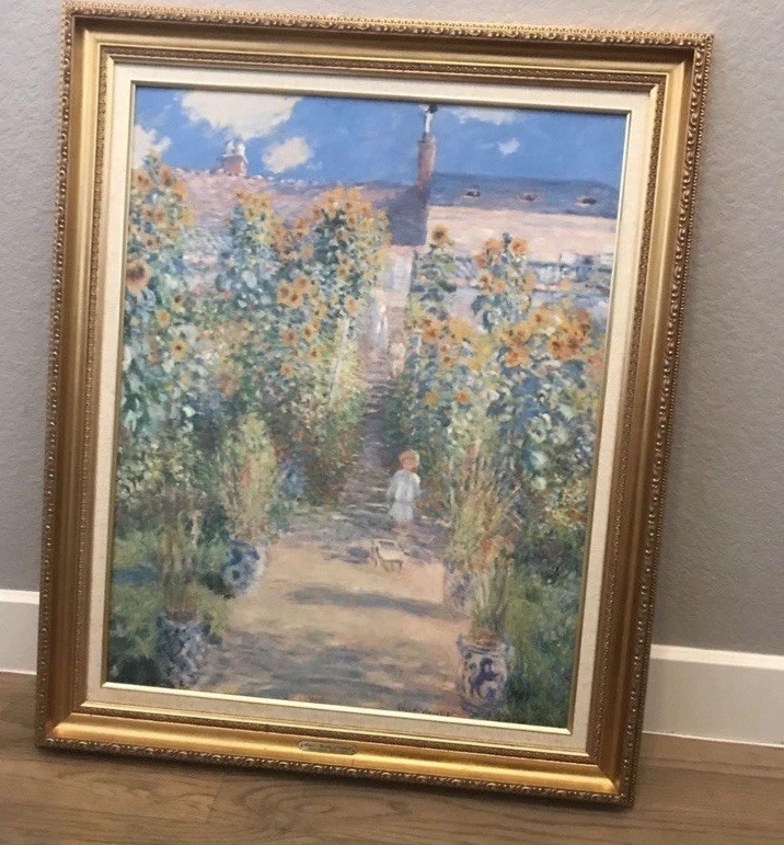 Oil Painting (Claude Monet’s The Artist’s Garden in Vétheuil)
