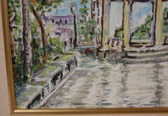 Original Hecto Vidal Oil Painting Glorieta Parque Guanajay Pinar Rio, Cuba 14×11