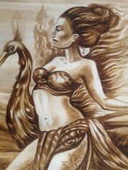 Original painting Eastern Dances, paper/watercolor