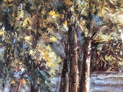 Forest,Original Oil Painting by R. Cook, 91 X 61 cm