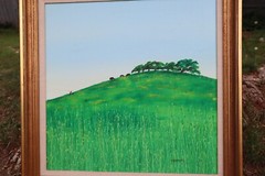 Duane Armstrong Knoll in Grove original painting on canvas 27 x 27