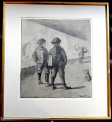Robert Emmett Owen (1878-1957) Pencil Drawing, Eric Pepe School of Art, RARE!!!