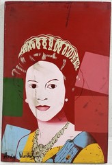 Andy Warhol (Handmade) mixed media on old paper signed and stamped pop art rare.