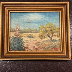 Original Oil by Ruth Jank Vintage Desert Oil Painting Framed
