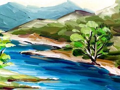 Bluebonnets Oil Painting Austin Texas Hill Country Original Art 8×10 in