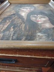 Mid-Century Modern Big Eye Girl By Medy „Bozkurtian?“ Couple 21×27″