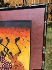 Stunning Original The Sindimba African Dance Painting 27”X 32 1/2” RARE