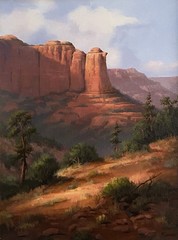 David Flitner-AZ Listed Artist-Coffee Pot Rock-Red Rock Country-Sedona AZ