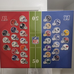 NFL American Football Helmet Pop Art Canvas Painting Wall Art Unframed Single