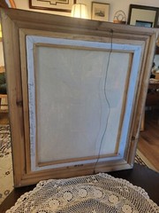 Vintage Oil Painting Pueblo Indian Native American Original Signed Framed 30×26″